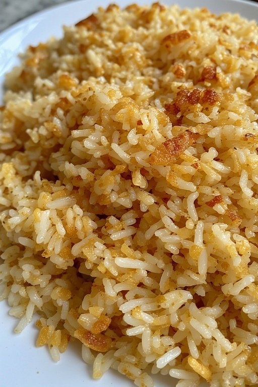 Philippinischer Bratreis (Garlic Fried Rice)