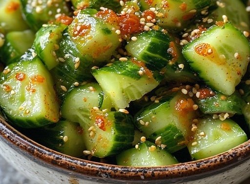 Gurken Kimchi selber machen – Oi Kimchi mit Supermarkt Zutaten