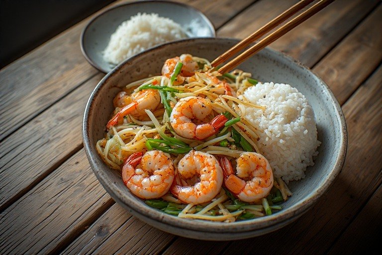 Vietnamesische Garnelenpfanne – Knackig, schnell & original aus dem Afterwork-Kochkurs 🍤
