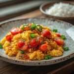 Rührei mit Sojasoße