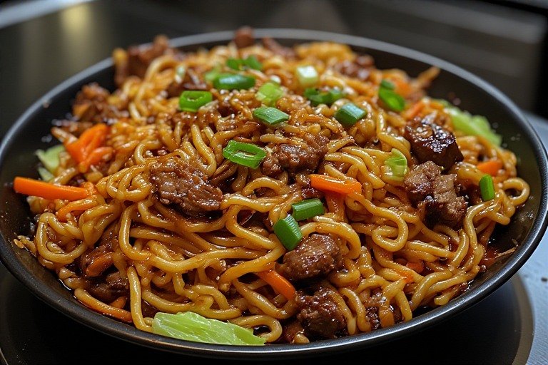 Mi Xao – vietnamesische gebratene Nudeln mit Rind & dunkler Soße wie vom Vietnamesen